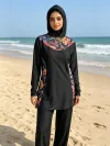 الملابس الخارجية الخارجية الخارجية عبر الحدود لباس السباحة الإسلامي المحافظ، وهو ملابس السباحة، وهو عبارة عن أزياء سميكة من ملابس السباحة ذات الأكمام القصيرة Specification image